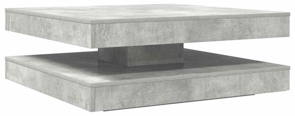Konferenční stolek otočný o 360º betonově šedý 90x90x34,5 cm 3321354