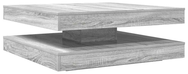 Konferenční stolek otočný o 360º šedý sonoma 90x90x34,5 cm 3321356