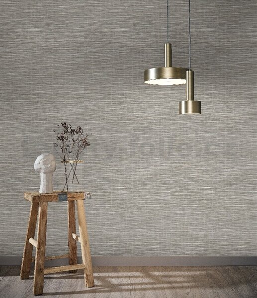 Vliesové tapety na zeď Botanica 33319, rozměr 10,05 m x 0,53 m, proplétané vzor šedý, MARBURG