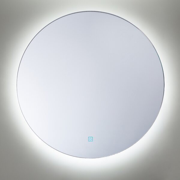 LED koupelnové zrcadlo CALLAC 60 cm 60 cm Stříbrná