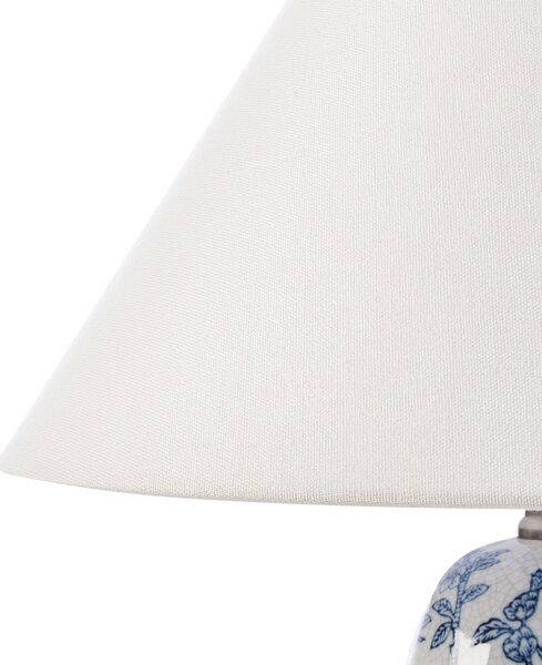 Stolní lampa SORRAIA Porcelán Bílá/Modrá