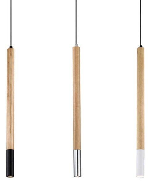 Wood stick LED závěsné svítidlo Bílá