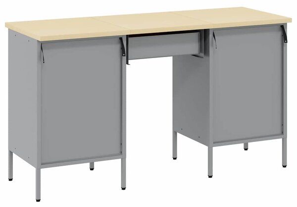 Pracovní skříň se zásuvkou 3 ks Červená Inženýrské dřevo a ocel 3321379