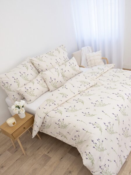 MK Lůžkoviny Bavlněné povlečení Renforcé - Levandule 02