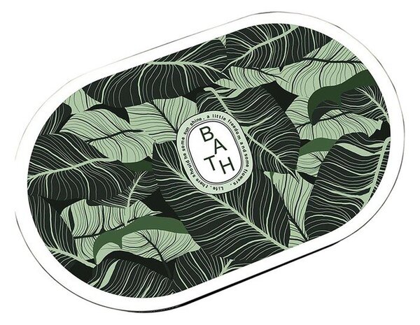Zelená koupelnová předložka 60x100 cm Aleas – Foutastic