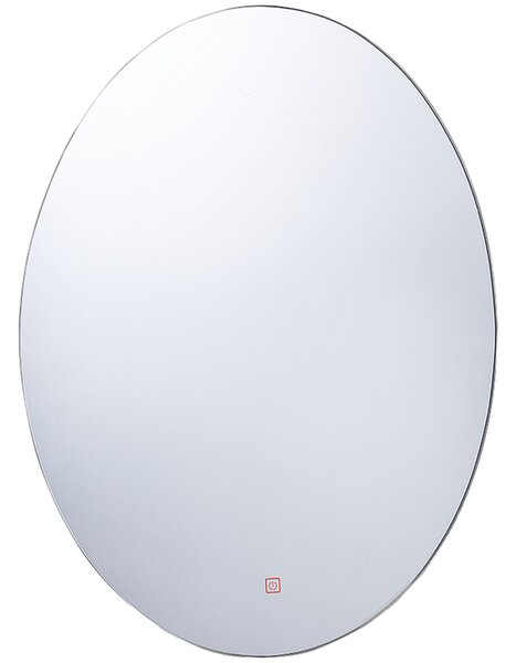 LED koupelnové zrcadlo MAZILLE 60 cm 80 cm Stříbrná
