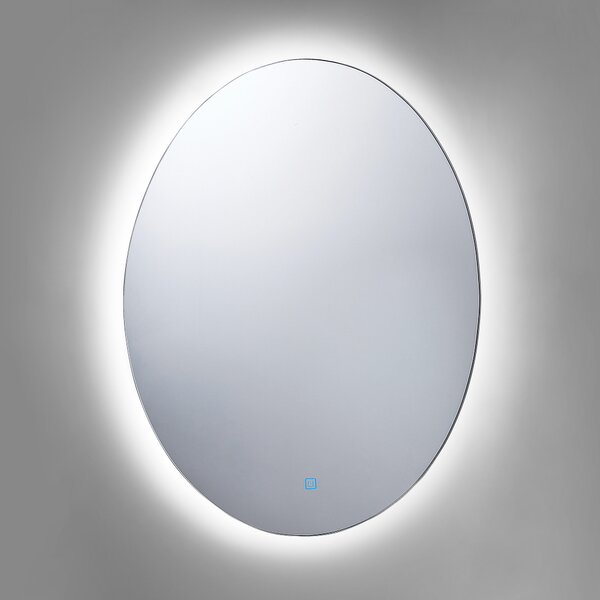 LED koupelnové zrcadlo MAZILLE 60 cm 80 cm Stříbrná