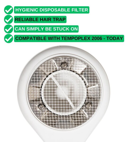 Filtr pro sprchovou hlavici – sítko pro systém Viega Tempoplex – 12 kusů – bílá barva