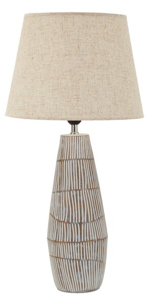 Krémová stolní lampa s textilním stínidlem (výška 69,5 cm) Hanoi – Mauro Ferretti