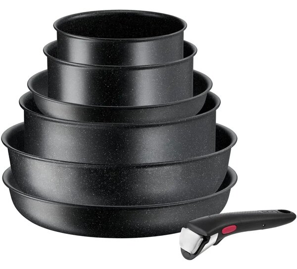 Ingenio Black Stone Sada nádobí, 7 ks TEFAL L3998702