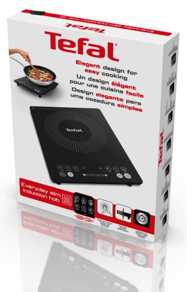 Everyday Slim Přenosná indukční varná deska, černá TEFAL IH2108E1