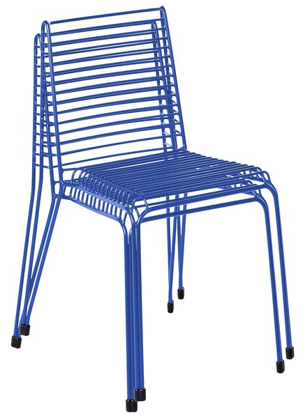 Sada 2 zahradních židlí CHIEVE Kov Modrá