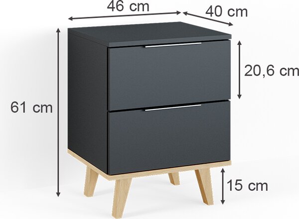 Kredenc Vicco Nautica Antracit 46 x 61 cm, Model 36737