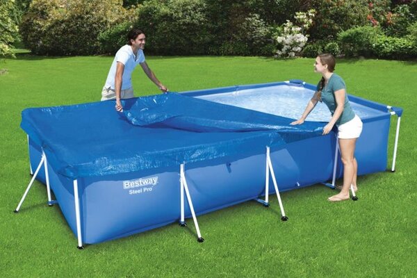 BESTWAY 58107 krycí plachta na bazén s konstrukcí 4 x 2,11 x 0,81 m