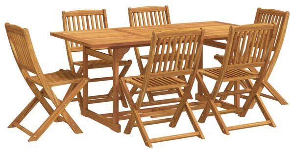 7dílný zahradní jídelní set 180x90x75 cm masivní akáciové dřevo 3321530