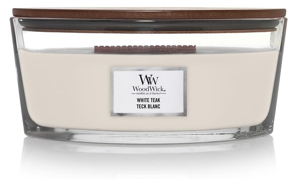 WoodWick White Teak svíčka loď