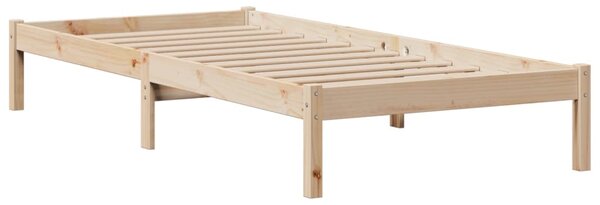 Postel s knihovnou bez matrace 75 x 190 cm masivní borovice 3321610