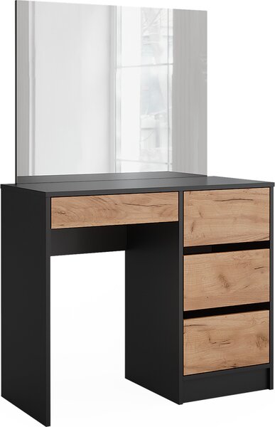 Toaletní stolek Vicco Sherry Antracit/zlatý dub 90 cm se zrcadlem, Model 52031