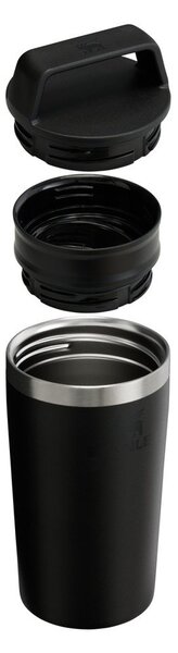 Černý termo hrnek z nerezové oceli 350 ml Café-To-Go Travel Mug Black 2.0 – Stanley