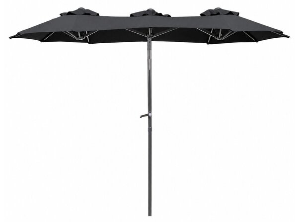 Linder Exclusiv Zahradní slunečník 300x150x220 cm Tmavě šedý