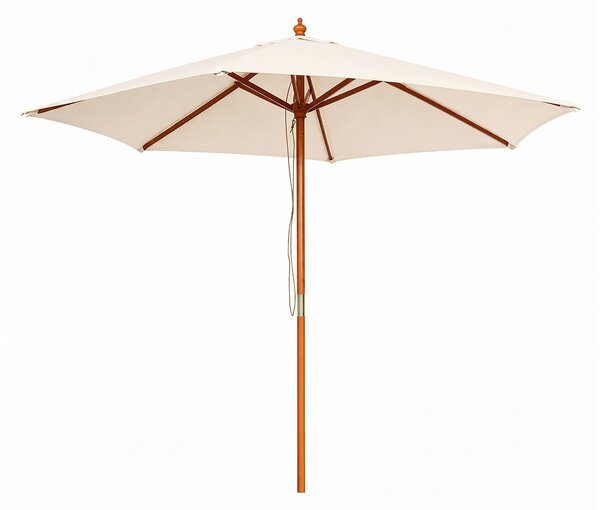 Linder Exclusiv Zahradní slunečník s dřevěnou konstrukcí 250 cm Béžový