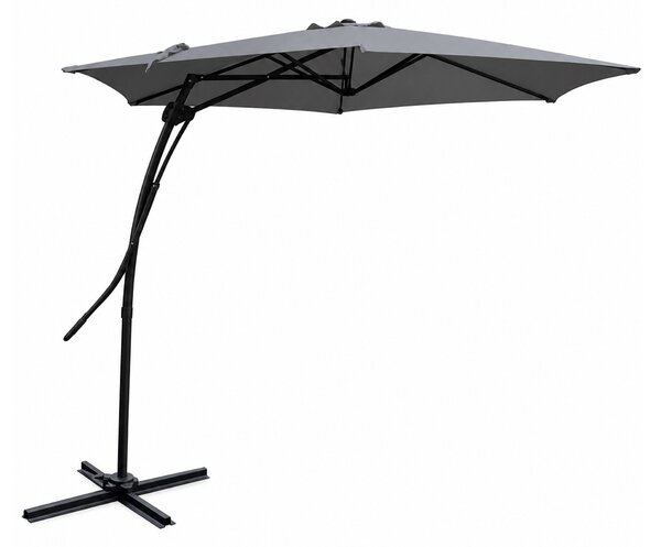 Linder Exclusiv Zahradní slunečník MC2006 350 cm Tmavě šedý