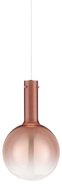 Nova Luce Nostos LED skleněné závěsné svítidlo Růžová
