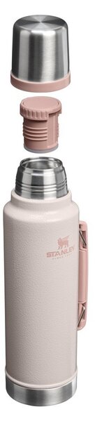 Světle růžová termoska z nerezové oceli 1,4 l Legendary Classic Bottle Hammertone Rose Quartz – Stanley