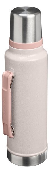 Světle růžová termoska z nerezové oceli 1,4 l Legendary Classic Bottle Hammertone Rose Quartz – Stanley