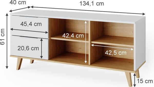 Kredenc Vicco Nautica Bílá 40 x 61 cm, Model 35107
