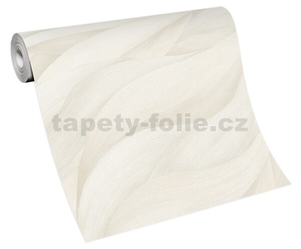 Vliesové tapety na zeď Casual Chic 10257-01, rozměr 10,05 m x 0,53 m, vlnovky bílo-šedé, Erismann