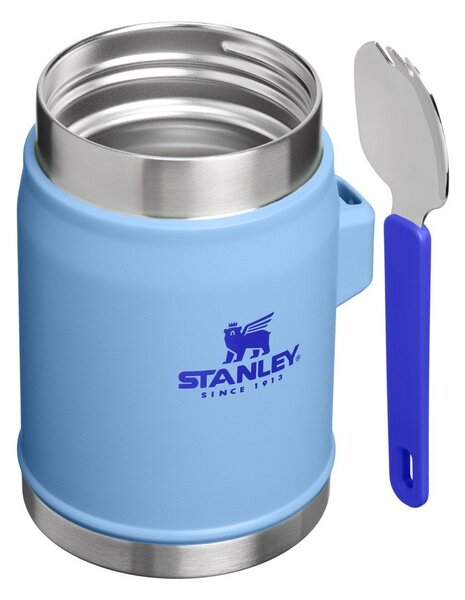 Modrá termoska na jídlo z nerezové oceli 400 ml Legendary Food Jar + Spork Blue Sky – Stanley
