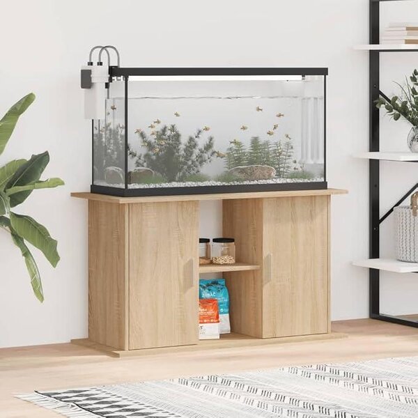 Stojan pod akvárium Sonoma, dubový Imitace, 101x41x58 cm, materiál: dřevovláknitá deska. Skříňka pod akvárium, skříň na akvárium, stojan na akvárium, stolek pod akvárium. Kód produktu: 833610