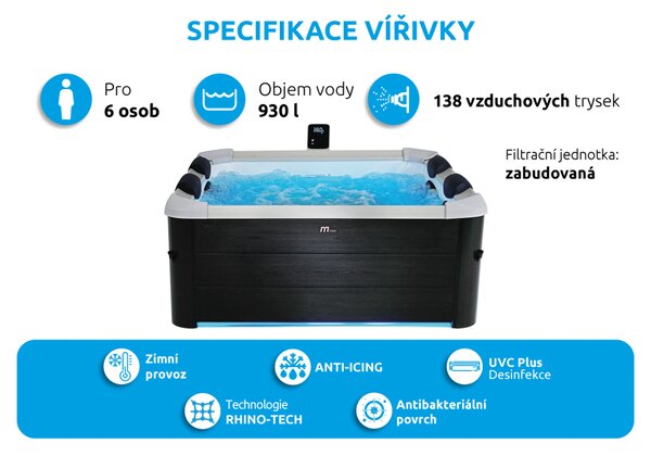 Mspa | Vířivý bazén MSPA Oslo F-OS063W | 11400302