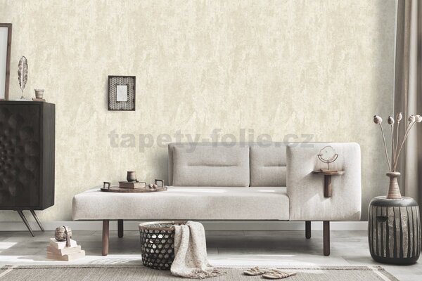 Vliesové tapety na zeď Casual Chic 10273-02, rozměr 10,05 m x 0,53 m, moderní vertikální stěrka béžová s metalickými odlesky, Erismann