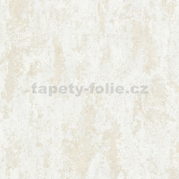 Vliesové tapety na zeď Casual Chic 10273-14, rozměr 10,05 m x 0,53 m, moderní vertikální stěrka krémová s metalickými odlesky, Erismann