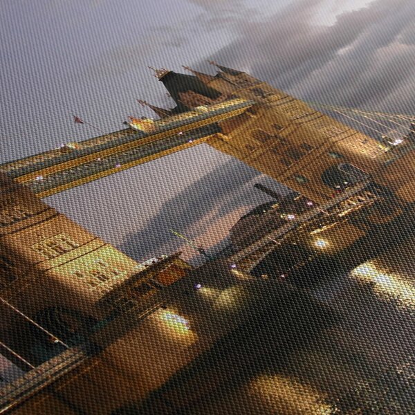 Obraz - Tower Bridge v noci (170x50 cm)