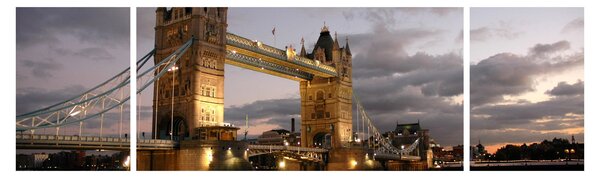 Obraz - Tower Bridge v noci (170x50 cm)