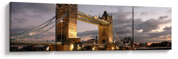 Obraz - Tower Bridge v noci (170x50 cm)