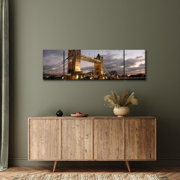 Obraz - Tower Bridge v noci (170x50 cm)