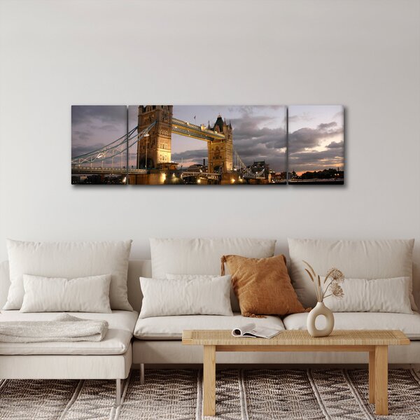 Obraz - Tower Bridge v noci (170x50 cm)