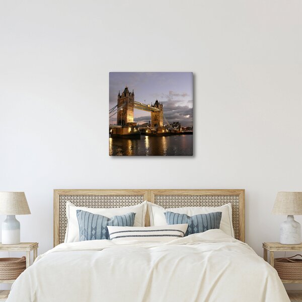 Obraz - Tower Bridge v noci (30x30 cm)
