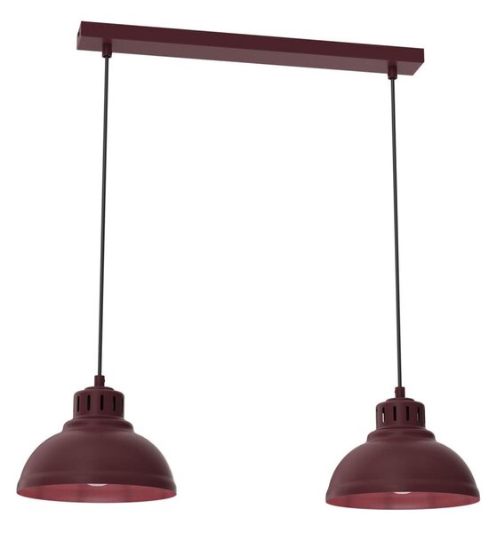 Lustr na lanku SVEN 2xE27/15W/230V burgundy