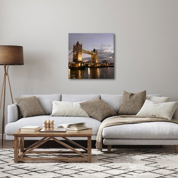 Obraz - Tower Bridge v noci (30x30 cm)