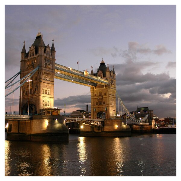 Obraz - Tower Bridge v noci (30x30 cm)