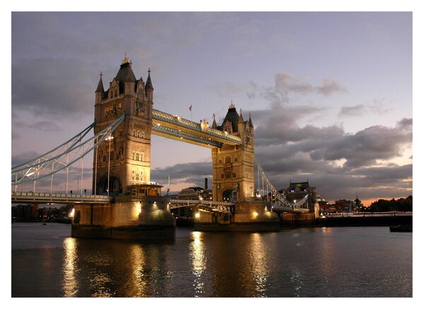 Obraz - Tower Bridge v noci (70x50 cm)