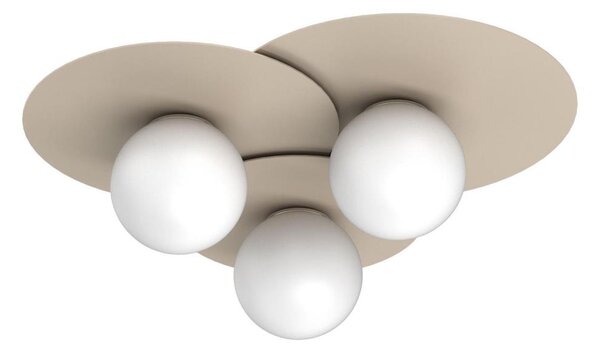 Stropní svítidlo FLAT 3xE27/15W/230V 55x60 cm béžová