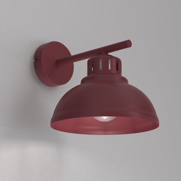 Nástěnné svítidlo SVEN 1xE27/15W/230V burgundy