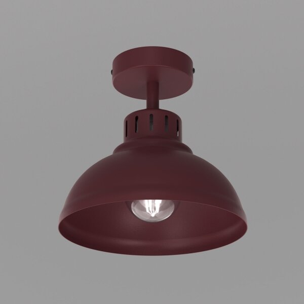 Stropní svítidlo SVEN 1xE27/15W/230V pr. 21 cm burgundy