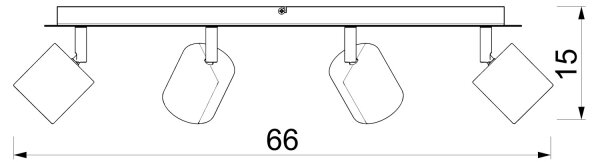 Bodové svítidlo DEMIA 4xGU10/8W/230V béžová